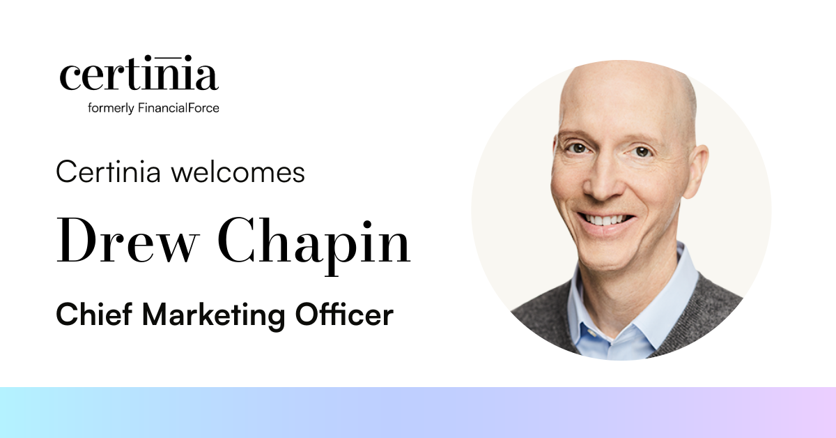 Welcome Drew Chapin, new Certinia CMO