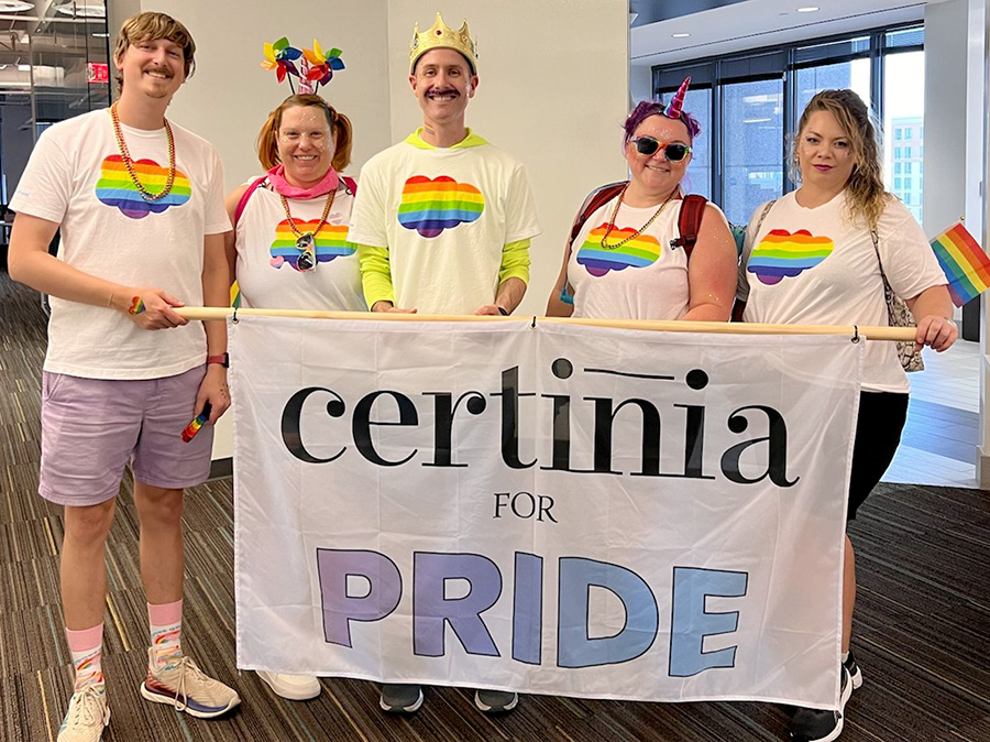 Certinians celebrating Pride Month